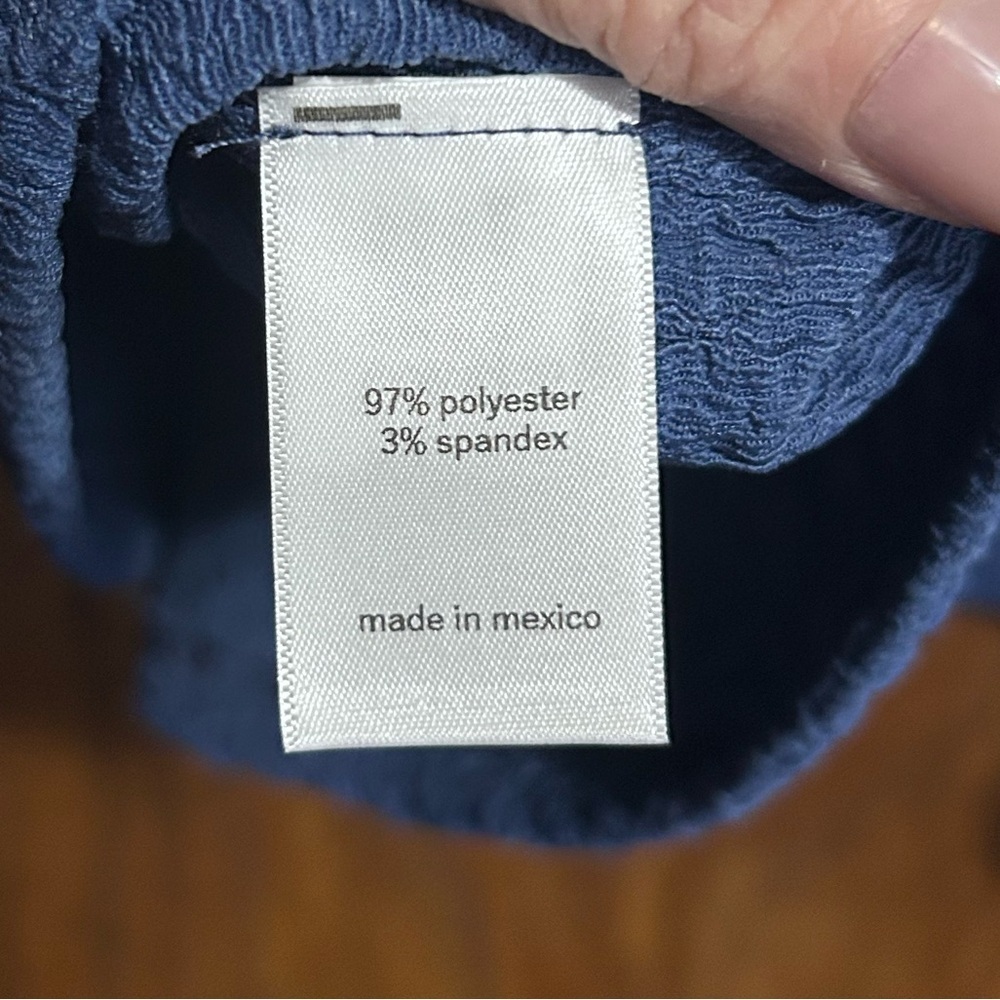 Maurices XXL Pucker Puff Sleeve top blue - Picture 5 of 5